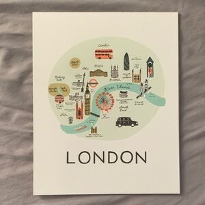 Rifle Paper Co. London Map Art Print